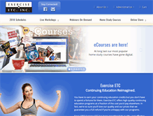 Tablet Screenshot of exerciseetc.com
